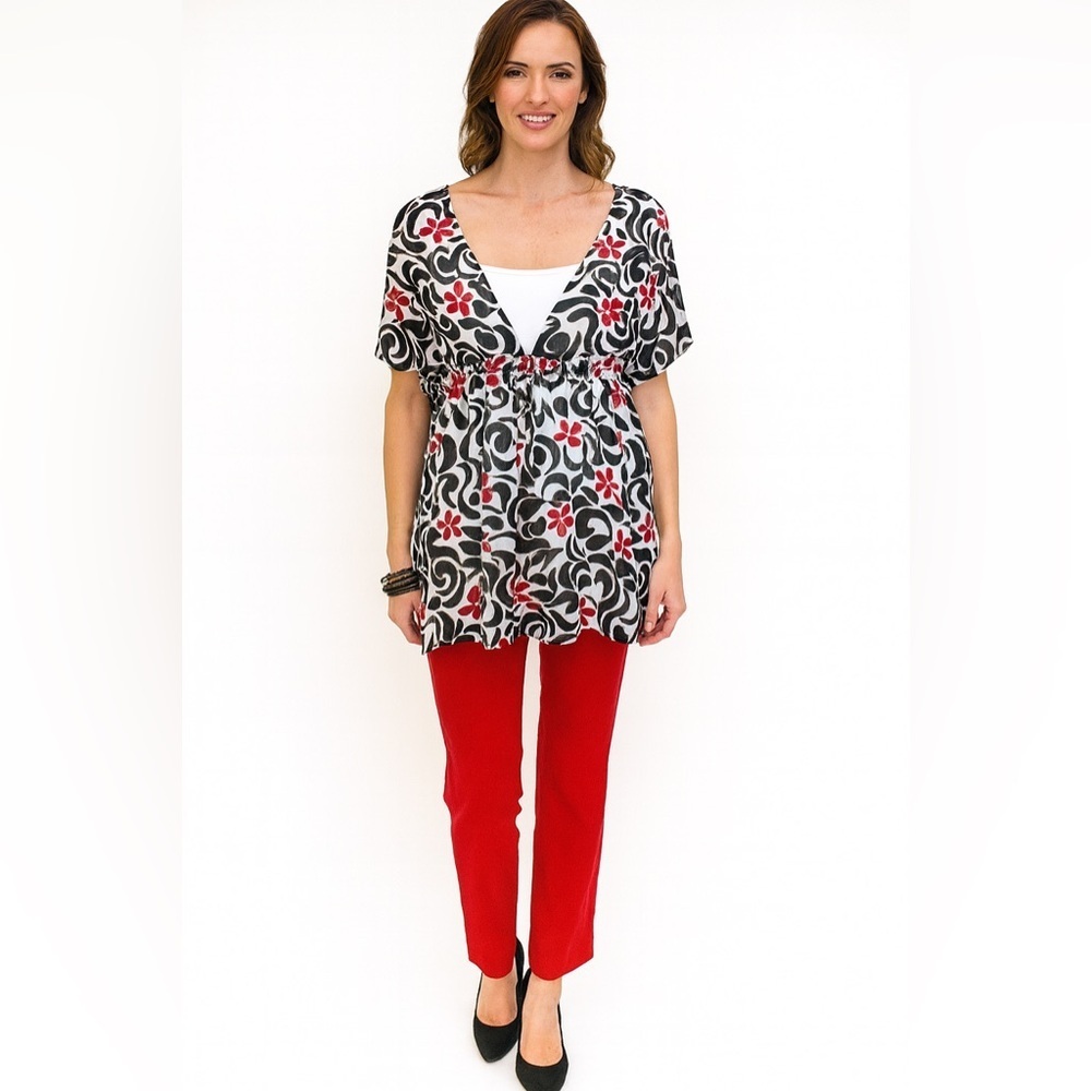 Floral Top with built-in Cami - Picture 2 of 6